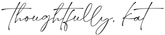 thoughtfullykat signature logo
