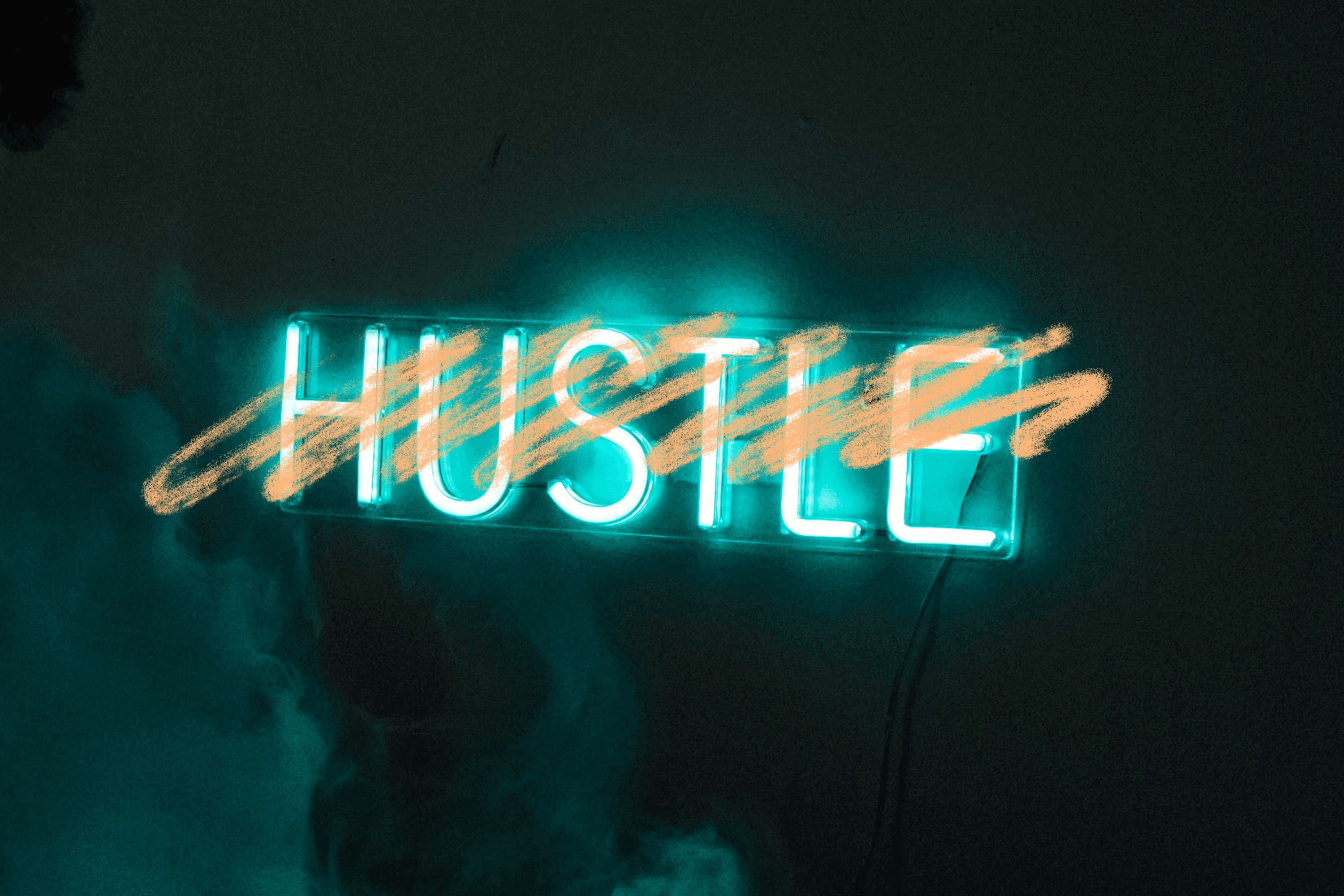 Scribble over hustle